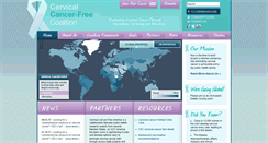 Desktop Screenshot of cervicalcancerfreecoalition.org